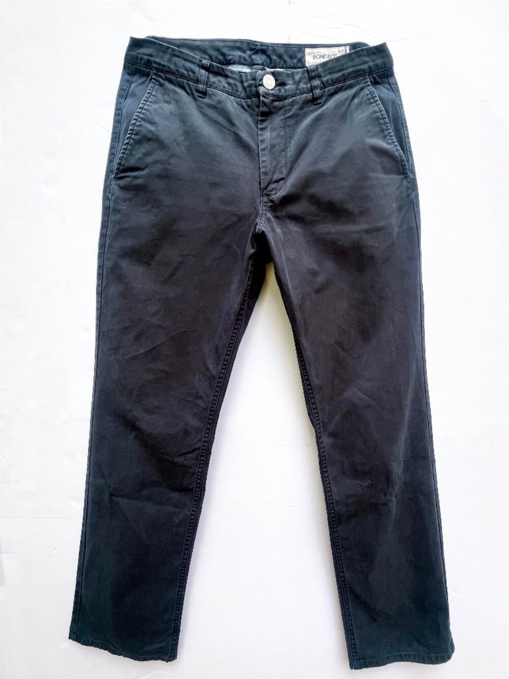 BONOBOS Washed Chinos, Navy, 32/32 - Picture 2 of 10
